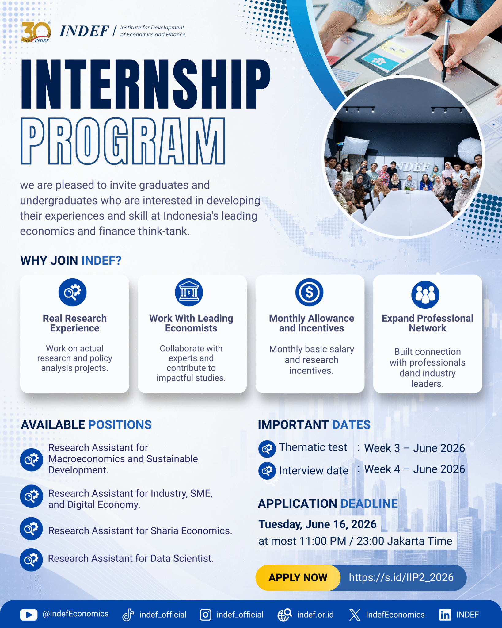 INDEF Internship Program 2/2026 – INDEF